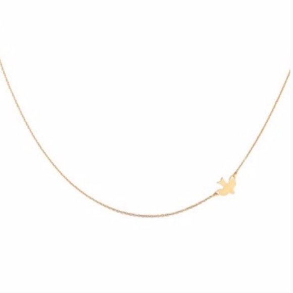 Cute Gold Dove Chain Necklace - Picture 3 of 3